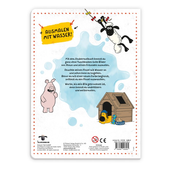 Shaun das Schaf Zaubermalbuch