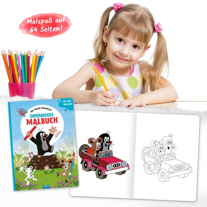Der kleine Maulwurf Superdickes Malbuch