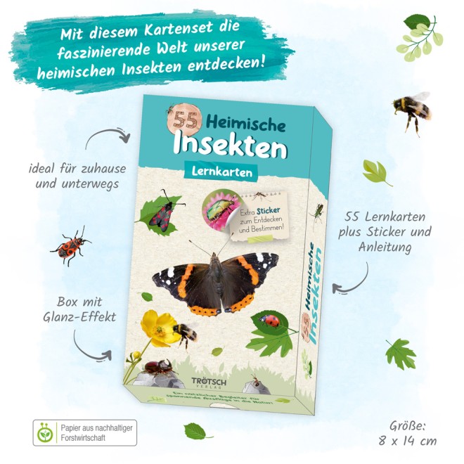 55 Lernkarten "Heimische Insekten"