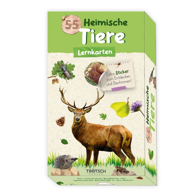 55 Lernkarten "Heimische Tiere"
