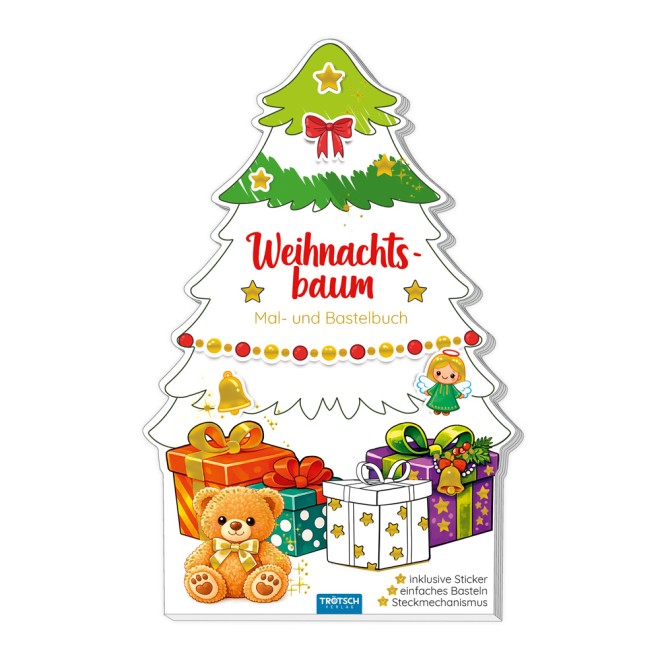 Bastelblock Weihnachtsbaum Mal- und Bastelbuch