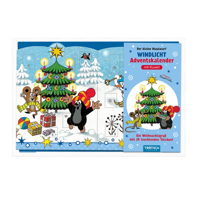 Der kleine Maulwurf Windlicht-Adventskalender