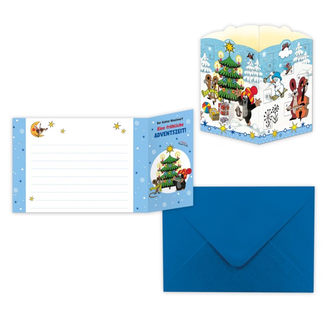 Der kleine Maulwurf Windlicht-Adventskalender