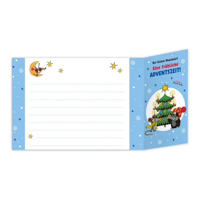 Der kleine Maulwurf Windlicht-Adventskalender