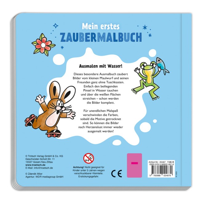 Der kleine Maulwurf "Mein erstes Zaubermalbuch"