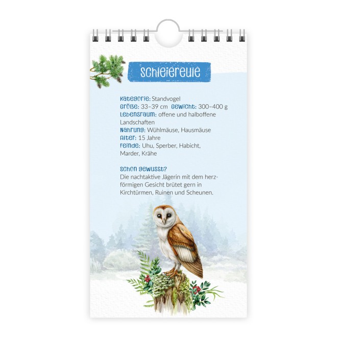 Geburtstagskalender "Unsere Vogelwelt"