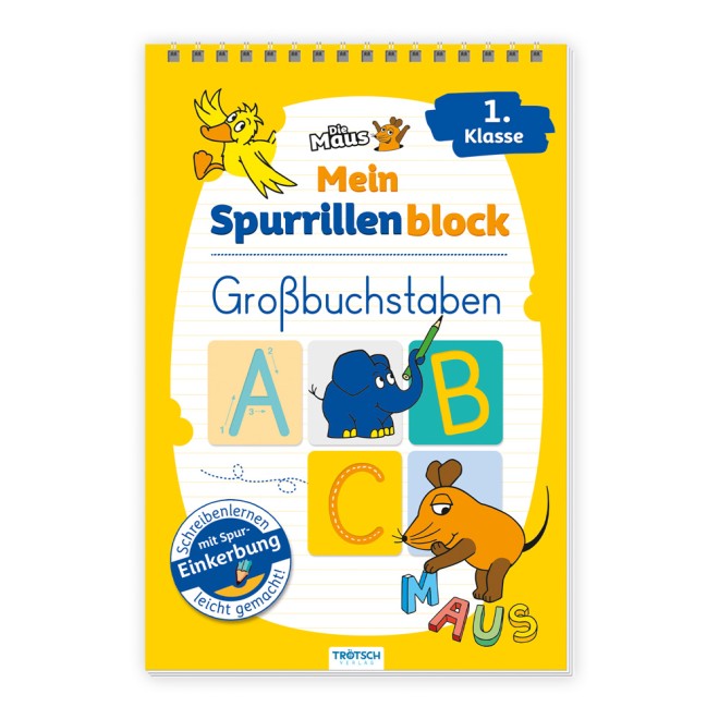 Spurrilleblock DIE MAUS Großbuchstaben