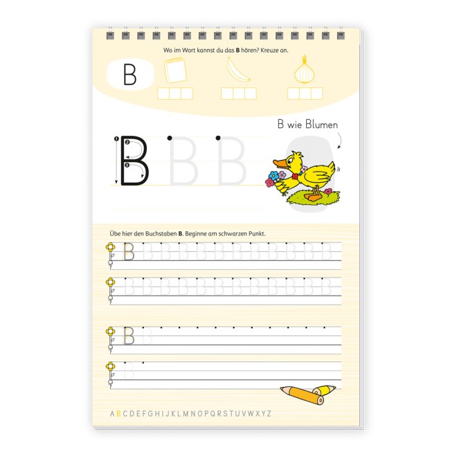 Spurrilleblock DIE MAUS Großbuchstaben