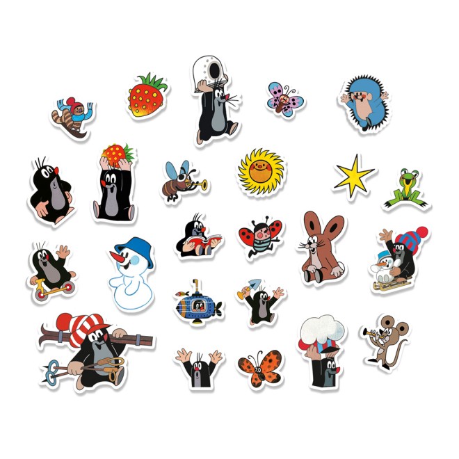 Der kleine Maulwurf Adventskalender mit 24 Soft-Stickern Sticker Adventskalender | Ab 3 Jahren