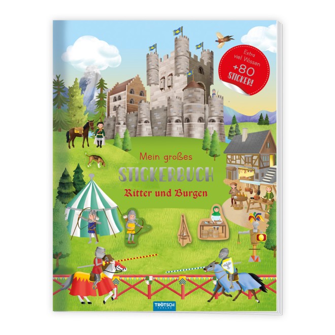 großes Stickerbuch - Ritter & Burgen