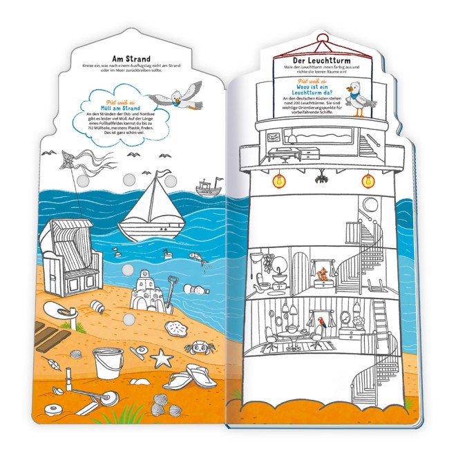 Spiel- und Malbuch - Am Meer