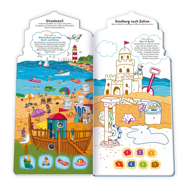 Spiel- und Malbuch - Am Meer