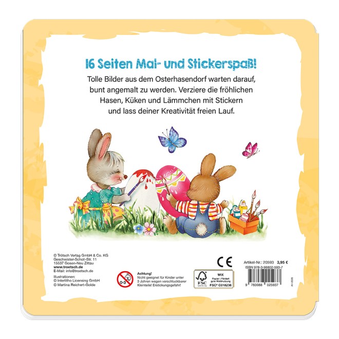 Stickermalbuch Ostern