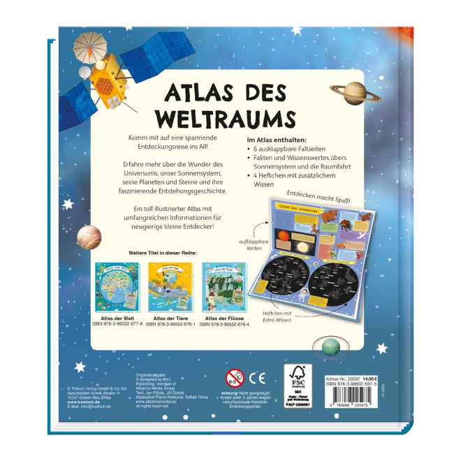 Kinderatlas Das große Entdeckerbuch Atlas des Weltraums