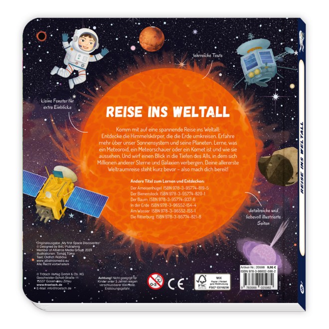 Fensterbuch Reise ins Weltall
