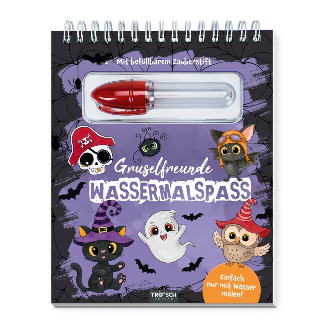 Wassermalspaß mit Zauberstift Gruselfreunde