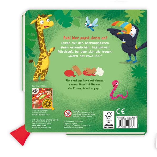 Spielbuch Wer hat gepupst? Im Dschungel