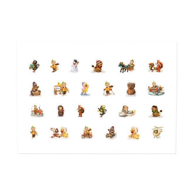 Unser Sandmännchen Adventskalenderkarte Nostalgie