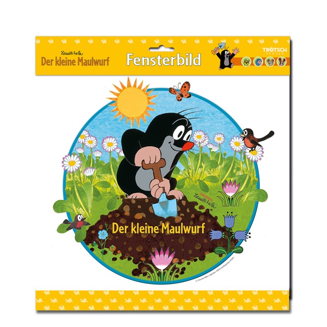 Fensterbild "Der kleine Maulwurf"