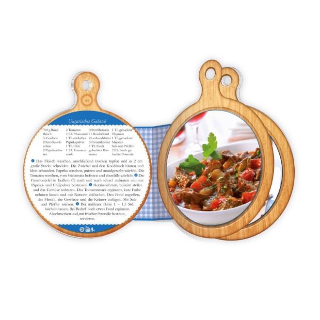Rezeptbuch Brettchen "Großmutters leckere Geheimnisse"