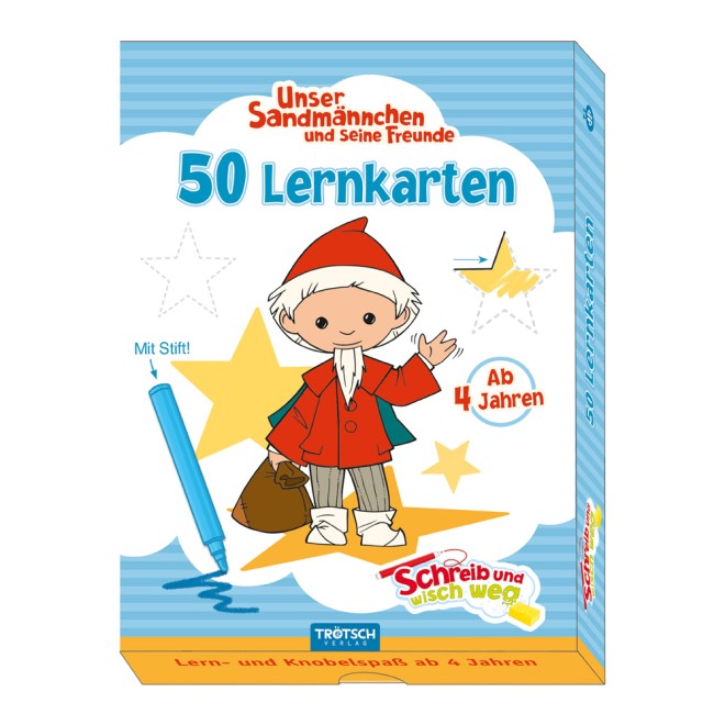 UNSER SANDMÄNNCHEN Lernkarten Schreib und wisch weg