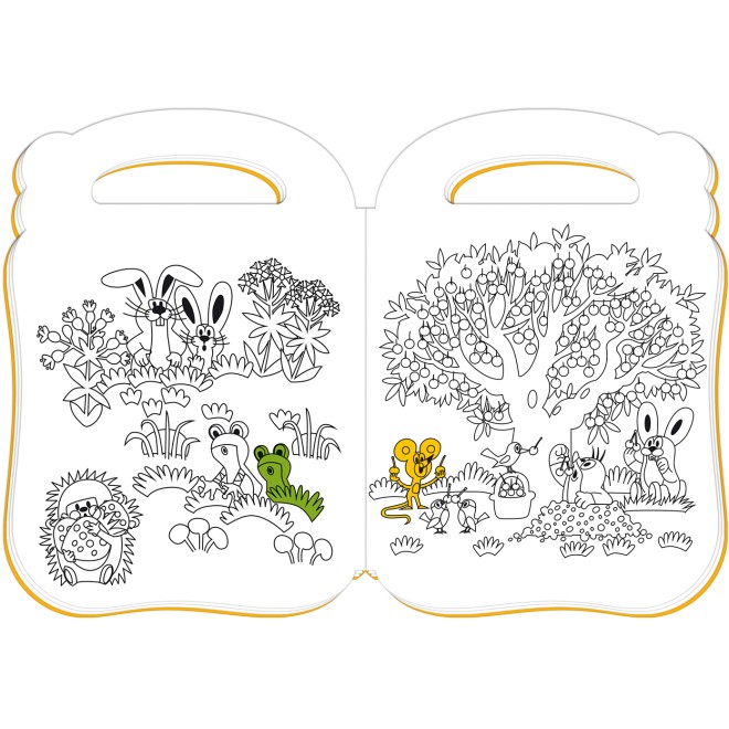 DER KLEINE MAULWURF Stickermalbuch Henkel