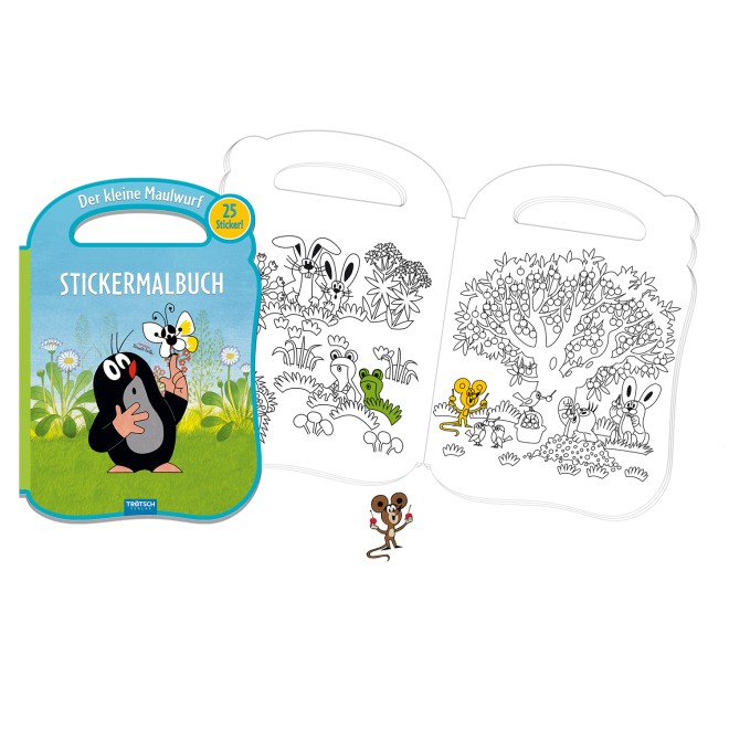 DER KLEINE MAULWURF Stickermalbuch Henkel