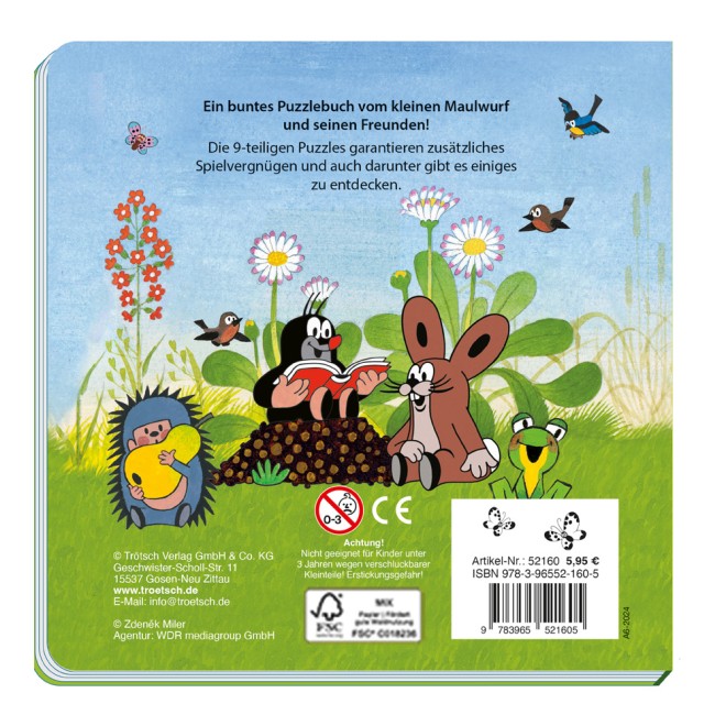 DER KLEINE MAULWURF Puzzlebuch