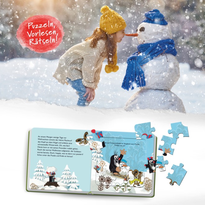 Maulwurf Puzzlebuch Weihnachten