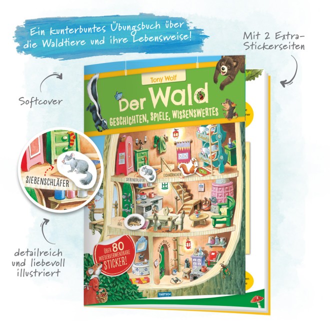Stickerbuch "Der Wald"