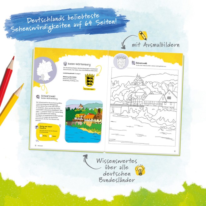 Lern- und Malbuch "Deutschland"