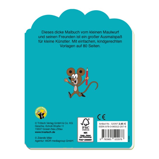 DER KLEINE MAULWURF Mein erstes Malbuch