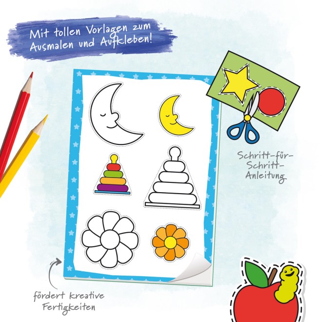 Ausmal-Sticker-Buch – Kindergarten