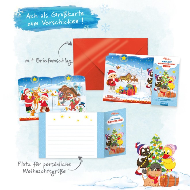 Sandmann Windlicht-Adventskalender