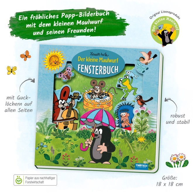 DER KLEINE MAULWURF Fensterbuch