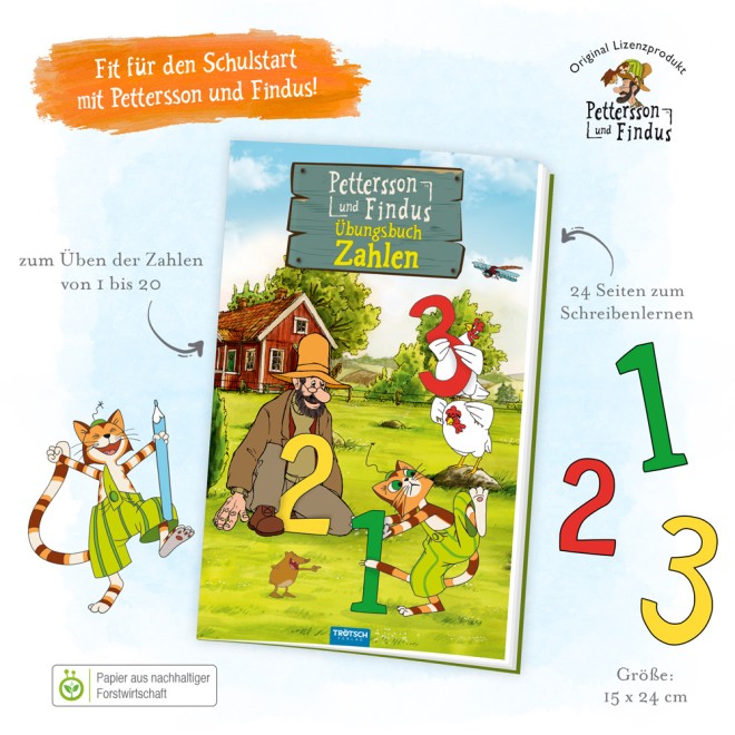 PETTERSSON & FINDUS Übungsbuch Zahlen