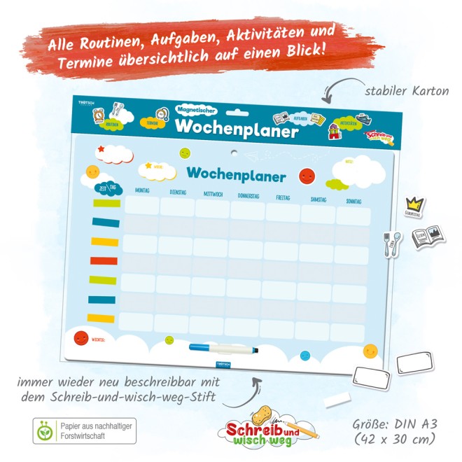 Wochenplanertafel A3