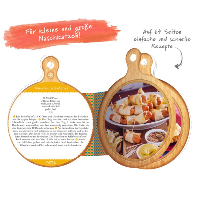 Rezeptbuch Brettchen "Kochen für Kinder"