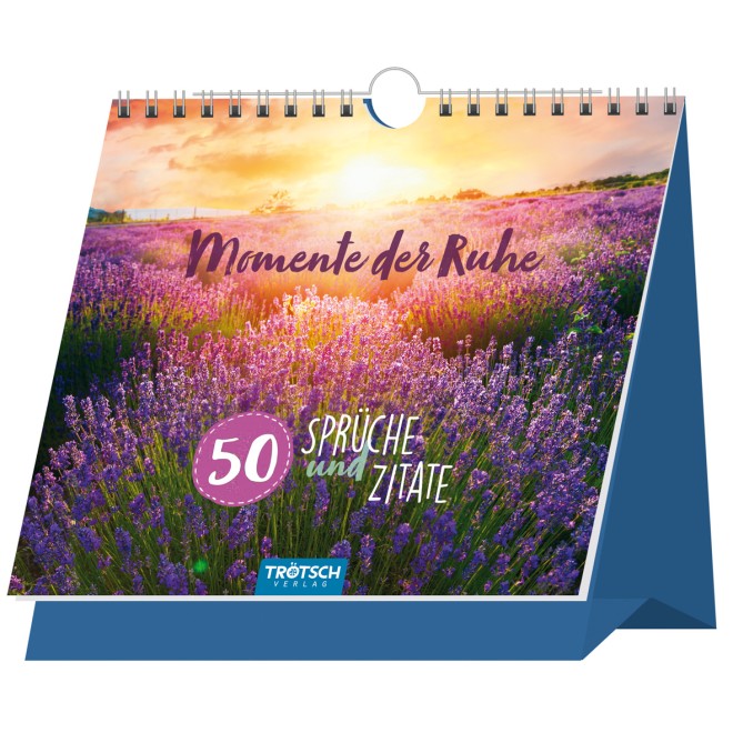 Tischaufsteller 50 Sprüche & Zitate "Momente der Ruhe"