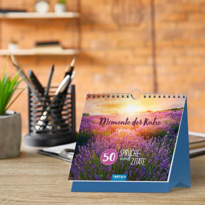 Tischaufsteller 50 Sprüche & Zitate "Momente der Ruhe"