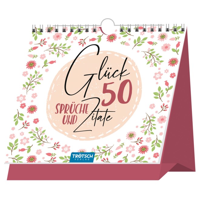 Tischaufsteller 50 Sprüche & Zitate "Glück"