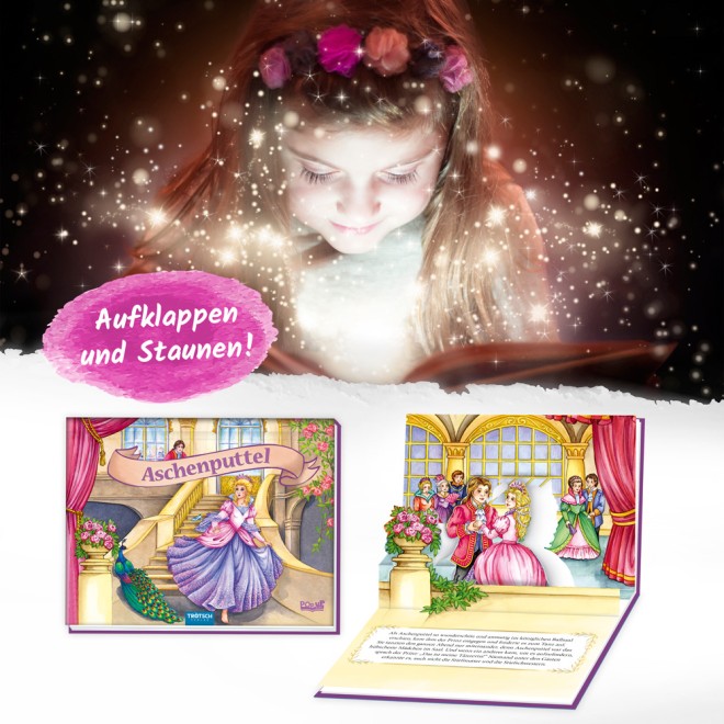 Mini-Pop-up-Buch "Aschenputtel"