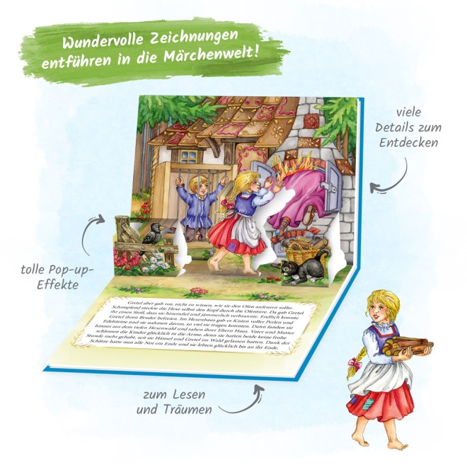 Mini-Pop-up-Buch "Hänsel & Gretel"