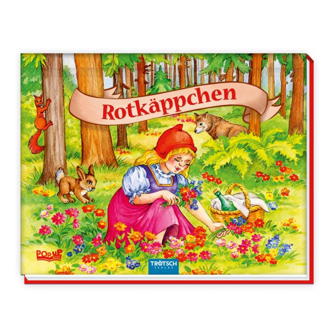 Mini-Pop-up-Buch "Rotkäppchen"