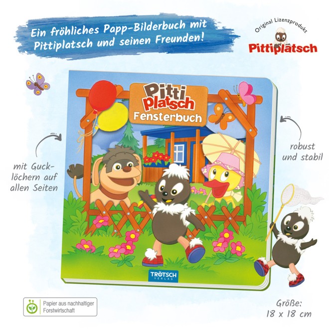UNSER SANDMÄNNCHEN Fensterbuch "Pittiplatsch"