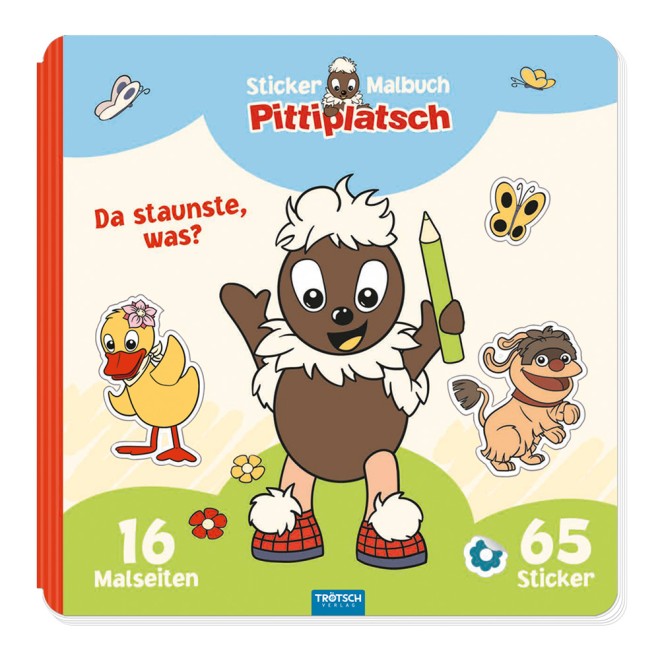 UNSER SANDMÄNNCHEN Stickermalbuch "Pittiplatsch"