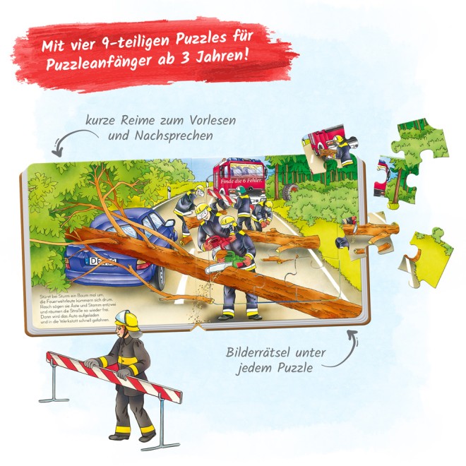 Puzzlebuch quadratisch "Feuerwehr"