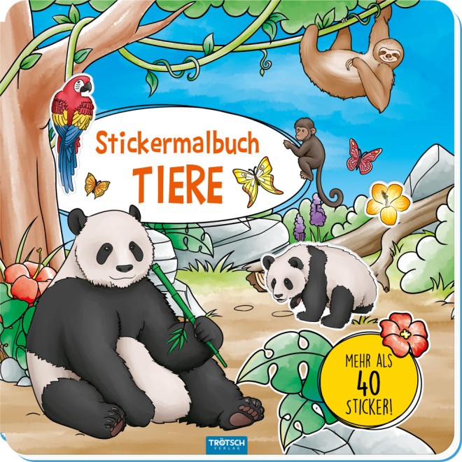 Stickermalbuch "Tiere"