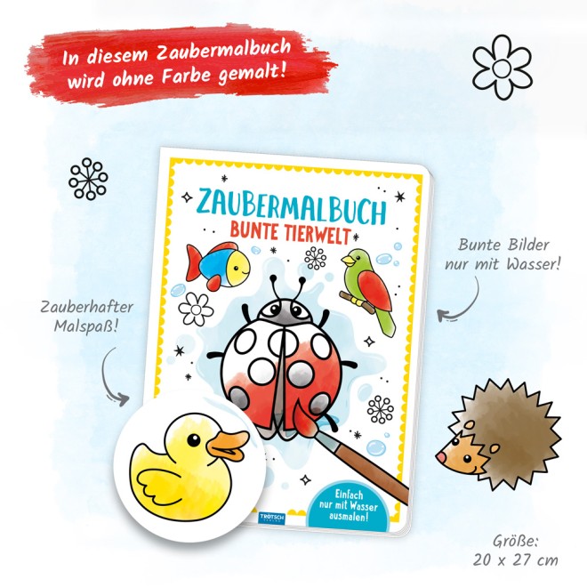 Zaubermalbuch "Bunte Tierwelt"
