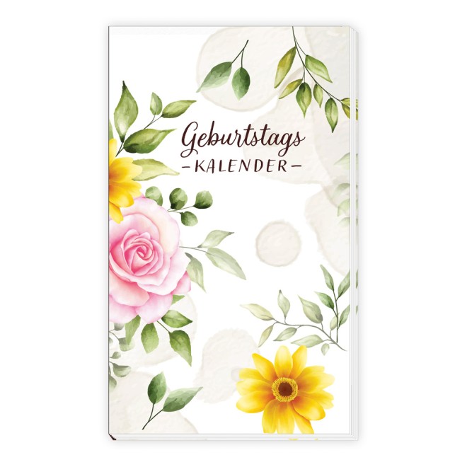 Taschengeburtstagskalender "Blumen"